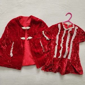 Vintage Matching Poncho/Tunic 2t/3t